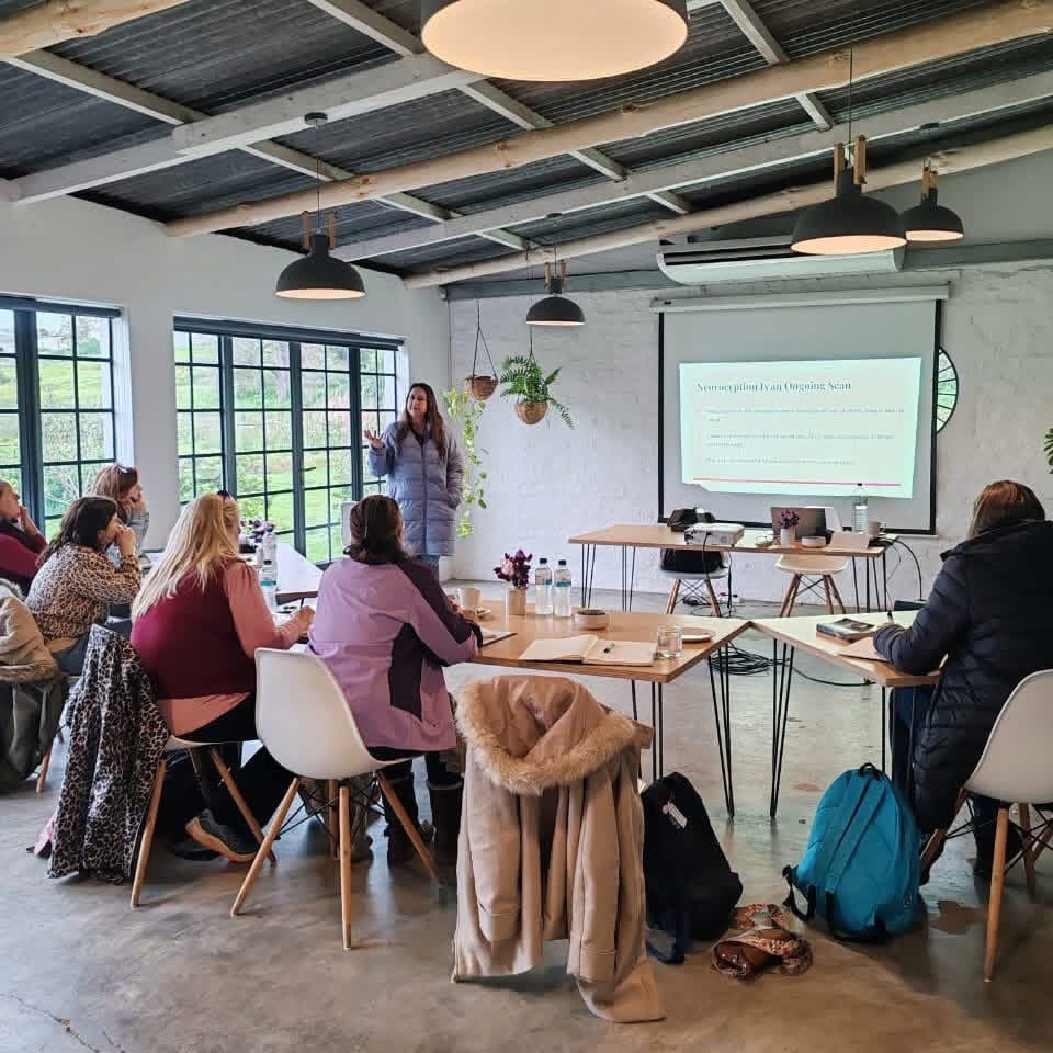 Sasja presenting a training session on neuroception